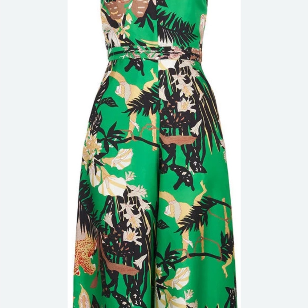 Green Printed Jumpsuit